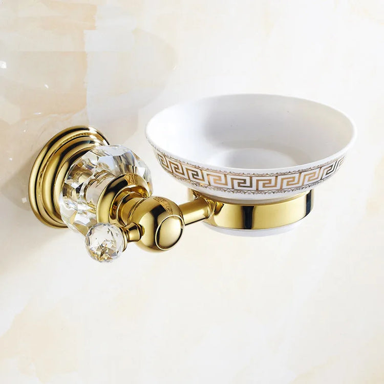 Porte-savon cristal transparent perspective - Premium luxe brillant noble élégant salle de bain raffiné