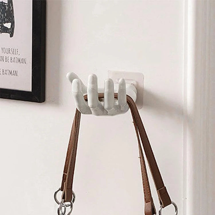 Porte-savon forme main premium vue alternative - Accessoire salle de bain sculptural design unique