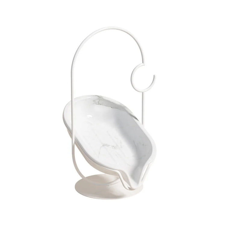 Porte-savon inoxydable antibactérien en action - Accessoire hygiène salle de bain acier qualité alimentaire