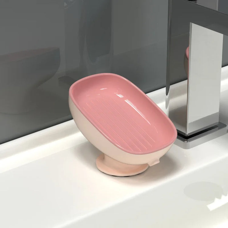 Porte-savon ovale premium lignes arrondies sophistiquées - design ergonomique moderne stabilité optimale salle de bain
