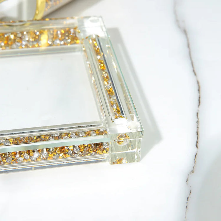 Porte-savon paillettes brillant premium glamour scintillant luxueux étincelant salle de bain