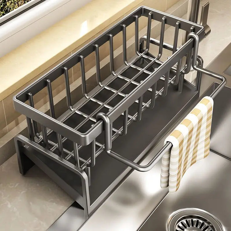 Porte-savon cuisine inox installation ventouse ultra-forte évier fixation sans perçage professionnel
