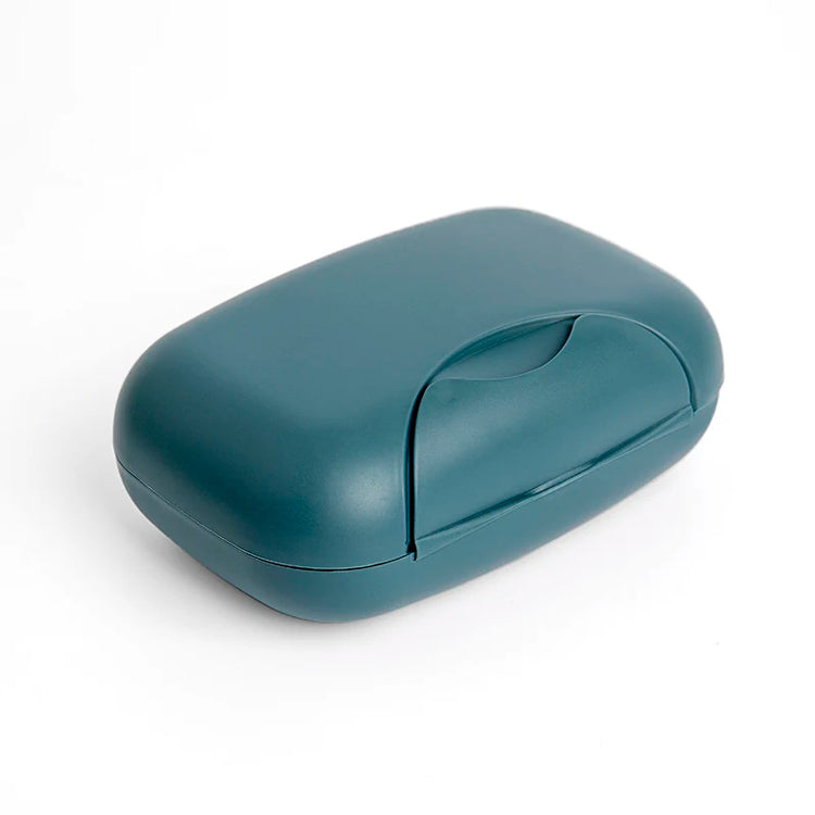 Détail étanchéité porte-savon voyage premium joint hermétique boîte nomade transport