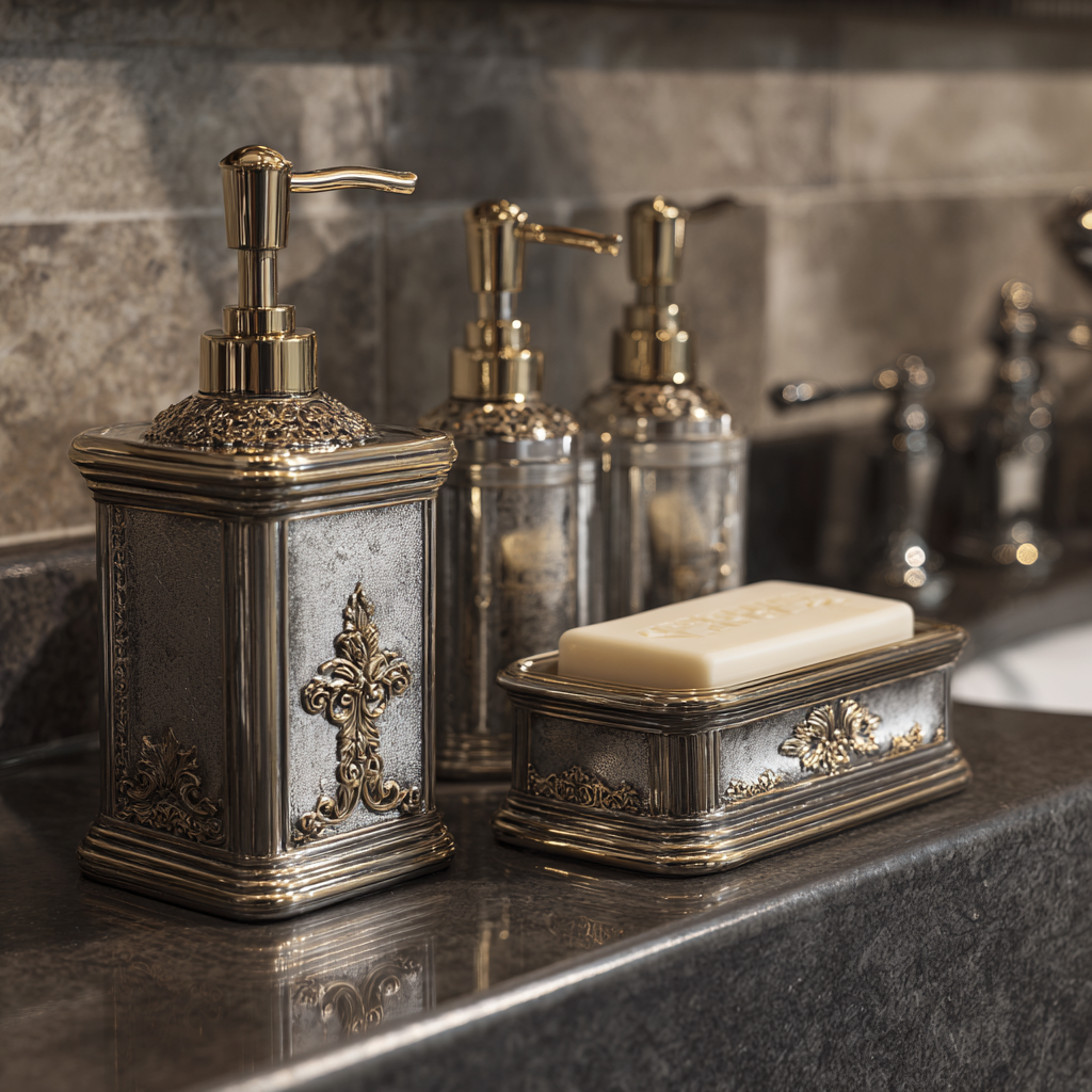 Distributeur Savon Vintage : L'Élégance Rétro pour une Salle de Bain Authentique