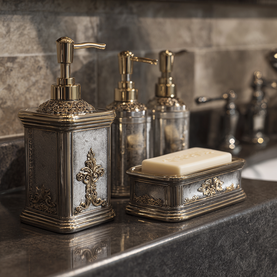 Distributeur Savon Vintage : L'Élégance Rétro pour une Salle de Bain Authentique