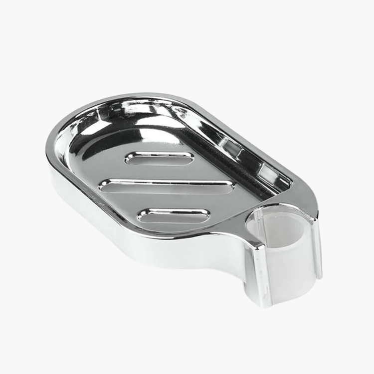 Barre douche porte-savon premium ensemble complet 2-en-1 moderne - 66g résistance 15kg fixation renforcée