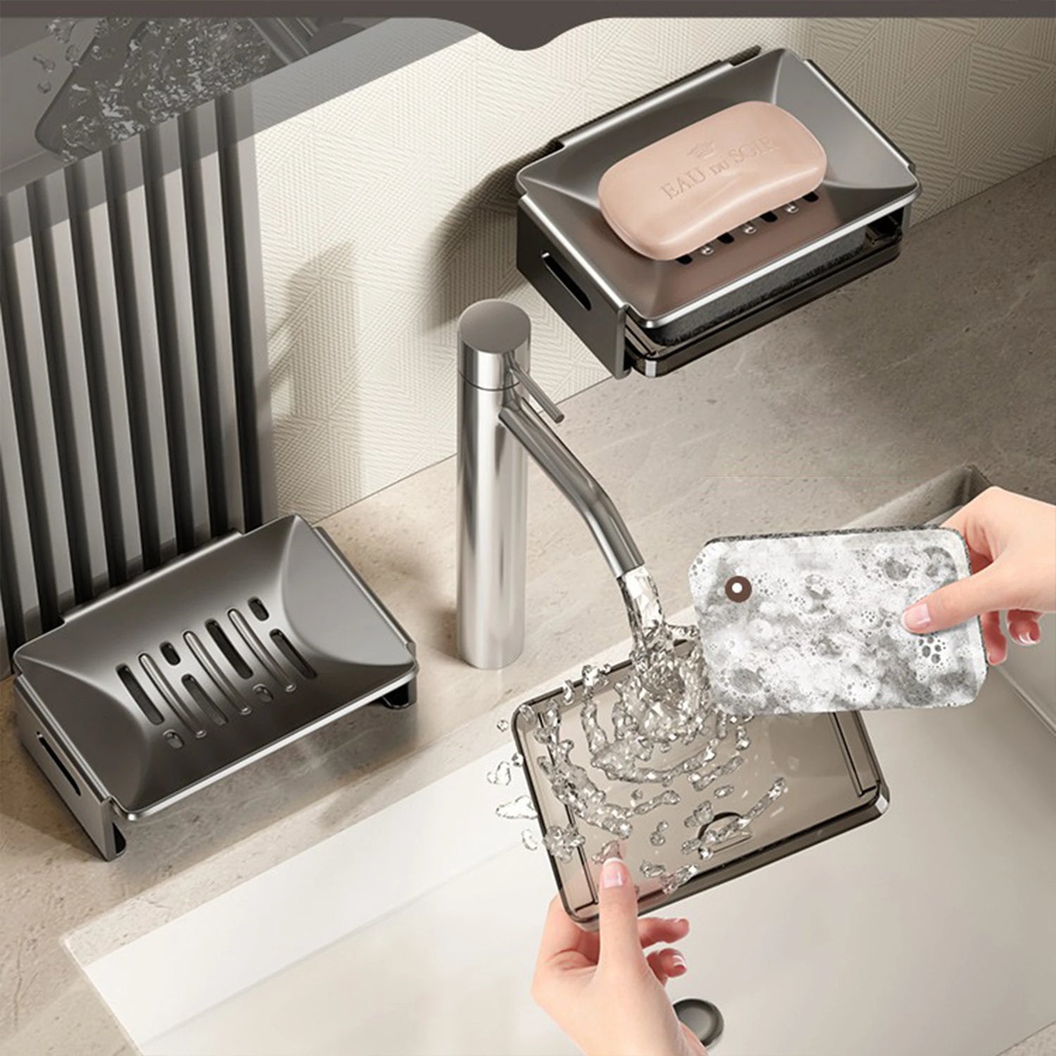  Boîte porte-savon voyage étanche - détail du système de fermeture sécurisé