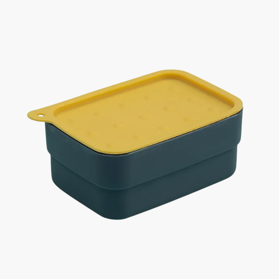 Brosse porte-savon 2-en-1 premium nettoyage intégré hygiénique - 80g multifonctionnel poils antibactériens ergonomique