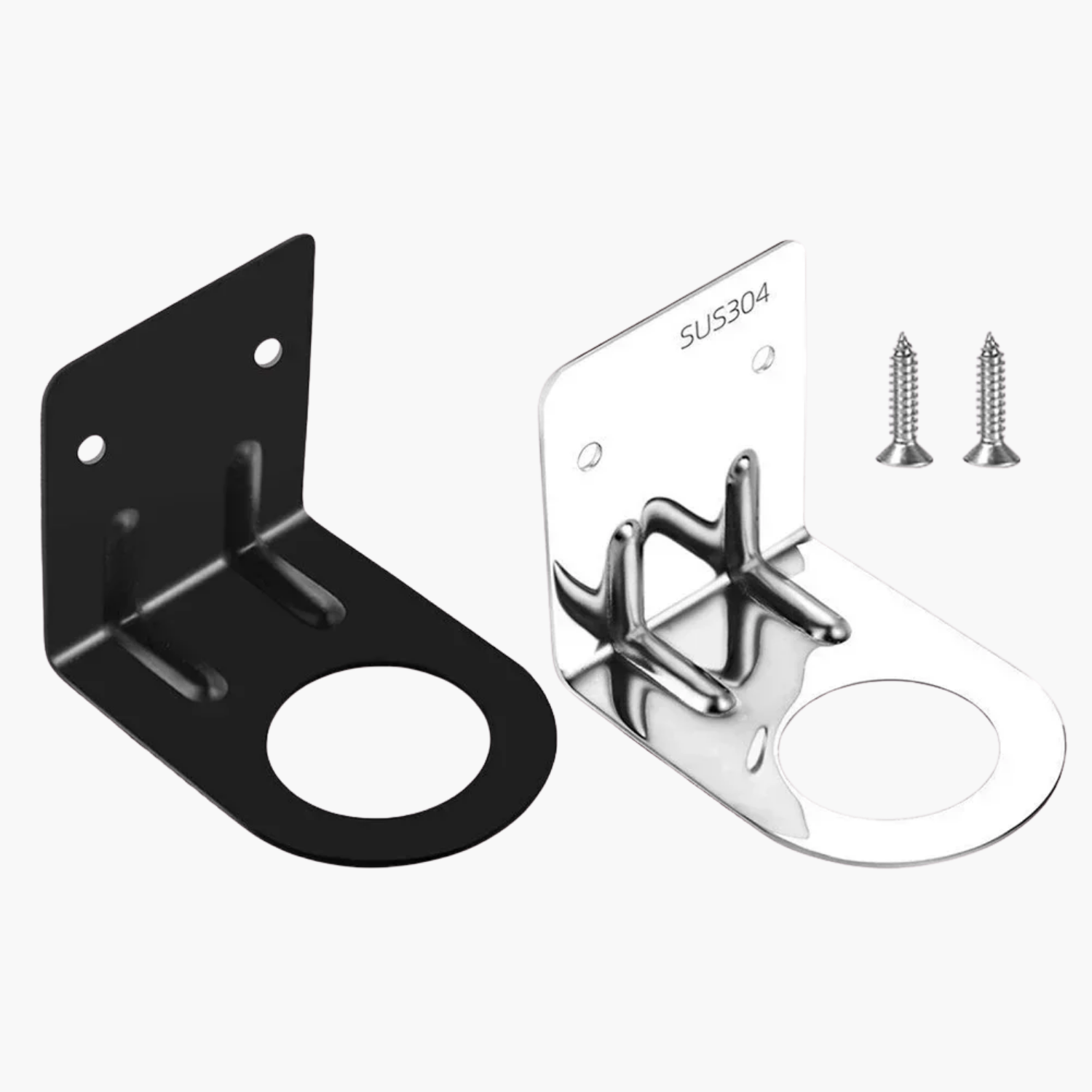 Détails porte-savon gel douche, système drainage intégré pour flacons liquides