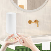 Distributeur liquide vaisselle 2-en-1 capacité optimale - Pompe ergonomique et rangement éponge
