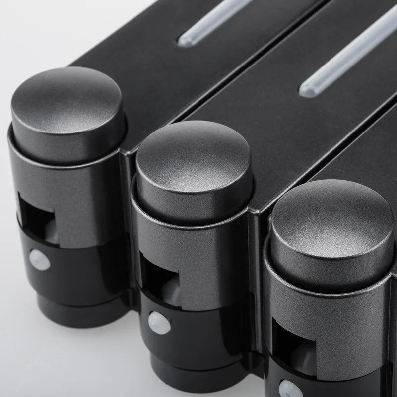 Distributeur moderne porte-savon liquide - Accessoire salle de bain premium pour flacons gel douche et shampoing
