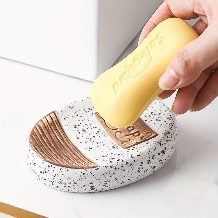 Distributeur savon céramique premium design marbre doré luxueux - élégant moderne double paroi résistant accessoire salle de bain
