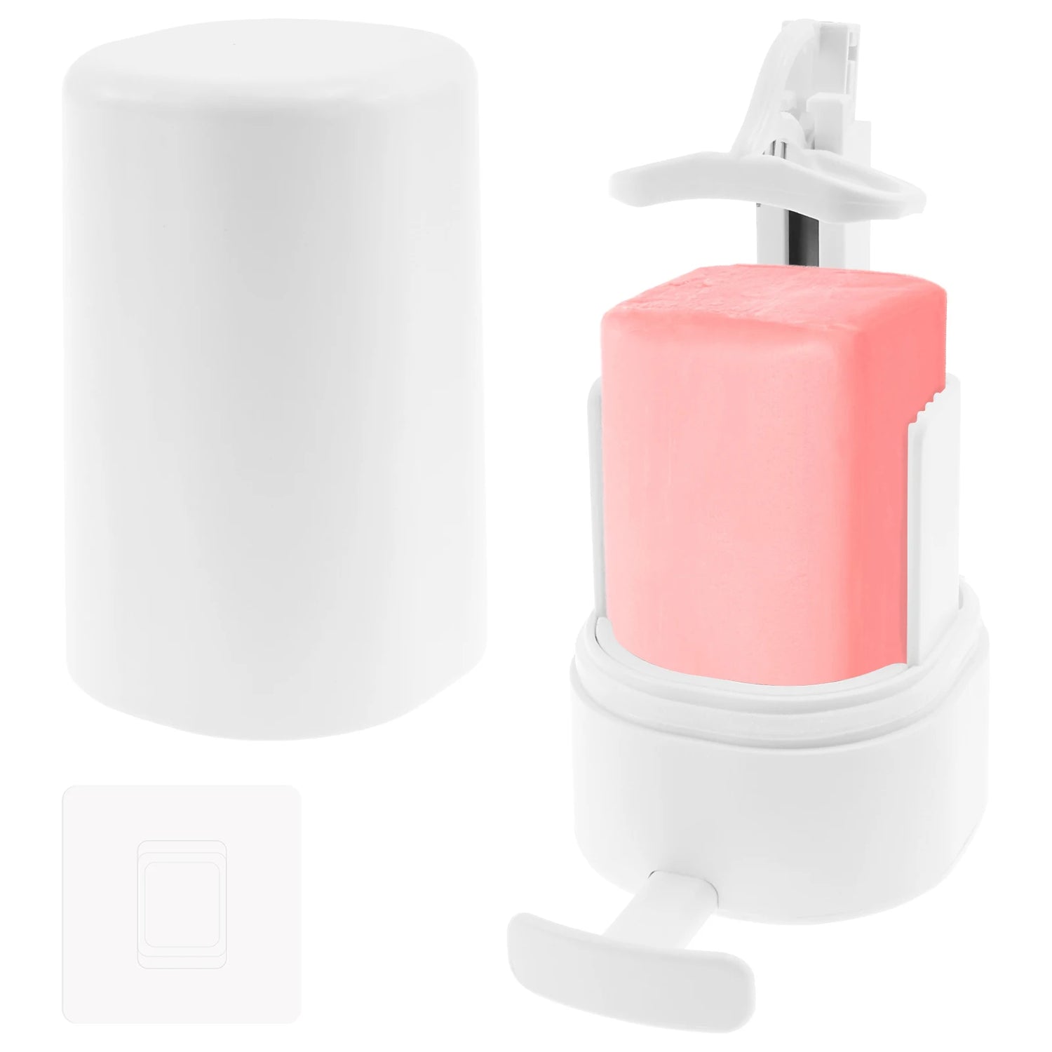 Distributeur savon cuisine ergonomique avec compartiment éponge - Design moderne et fonctionnel
