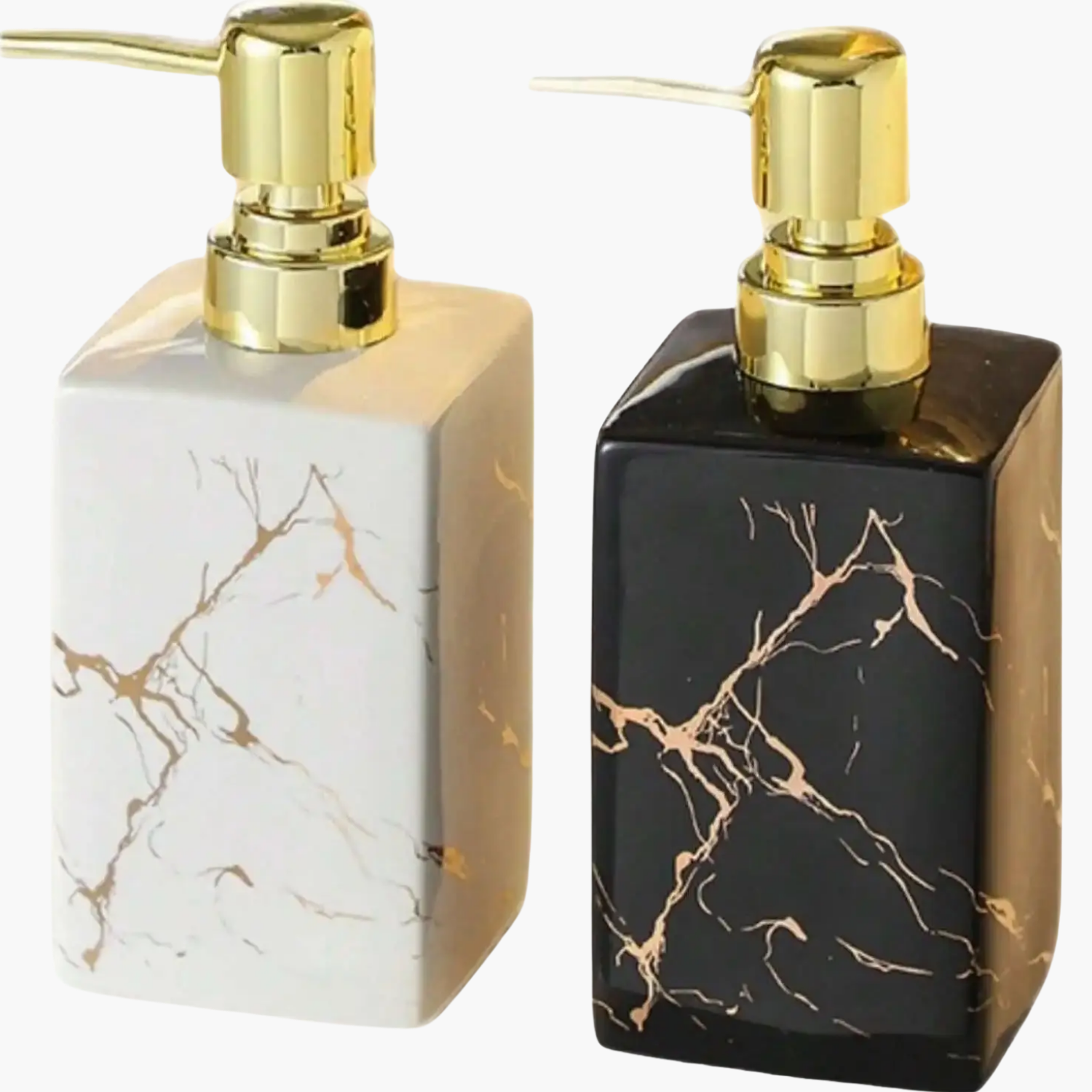 Distributeur savon liquide pompe design moderne ergonomique - Accessoire salle de bain élégant avec mécanisme de pompage précis