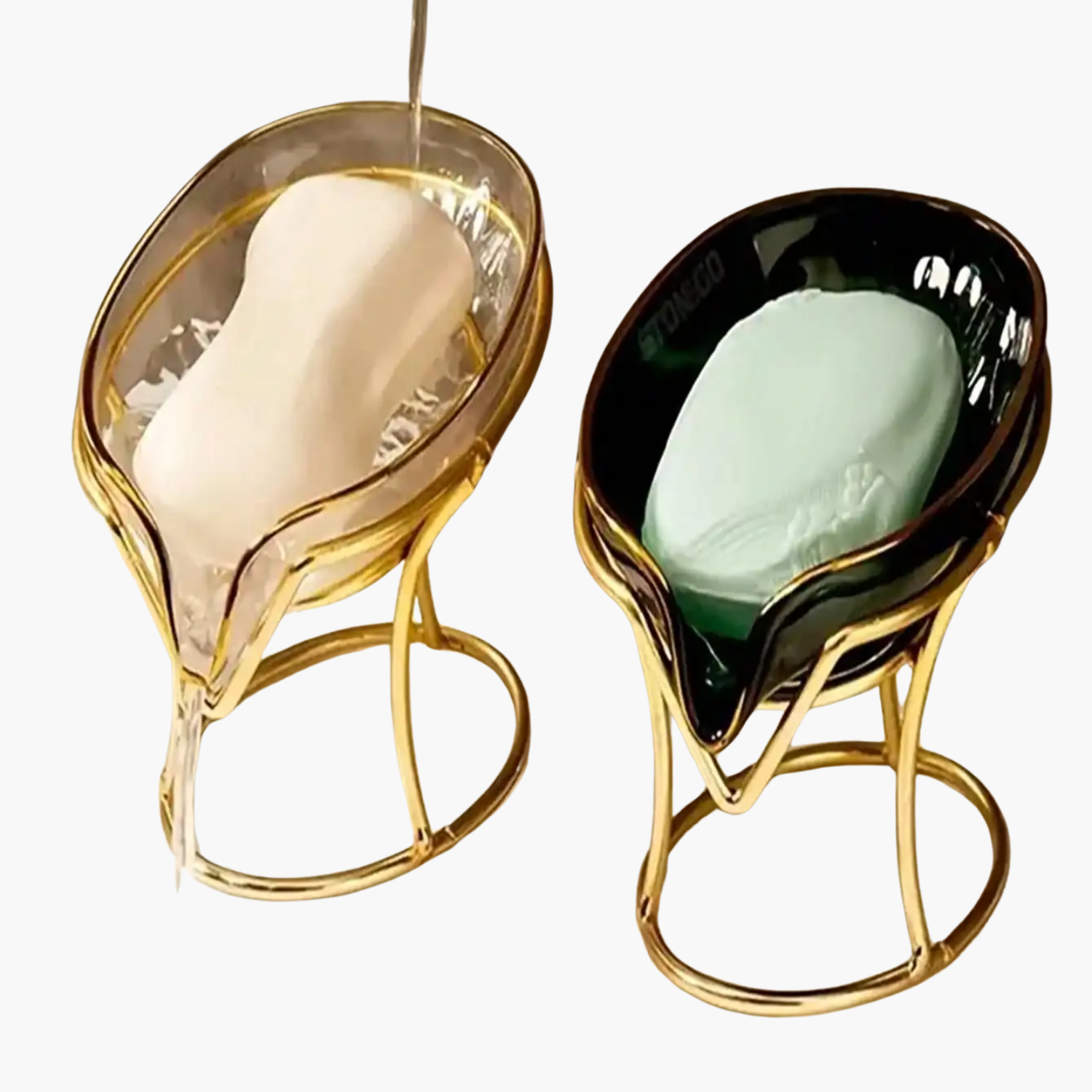 Ensemble accessoires porte-savon moderne - Kit salle de bain complet organisation optimale design épuré