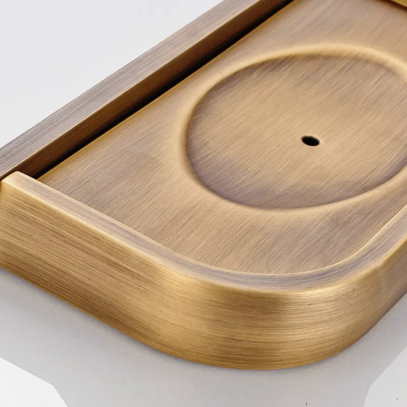 Porte-savon cuivre artisanal - détail de la construction premium et finition soignée
