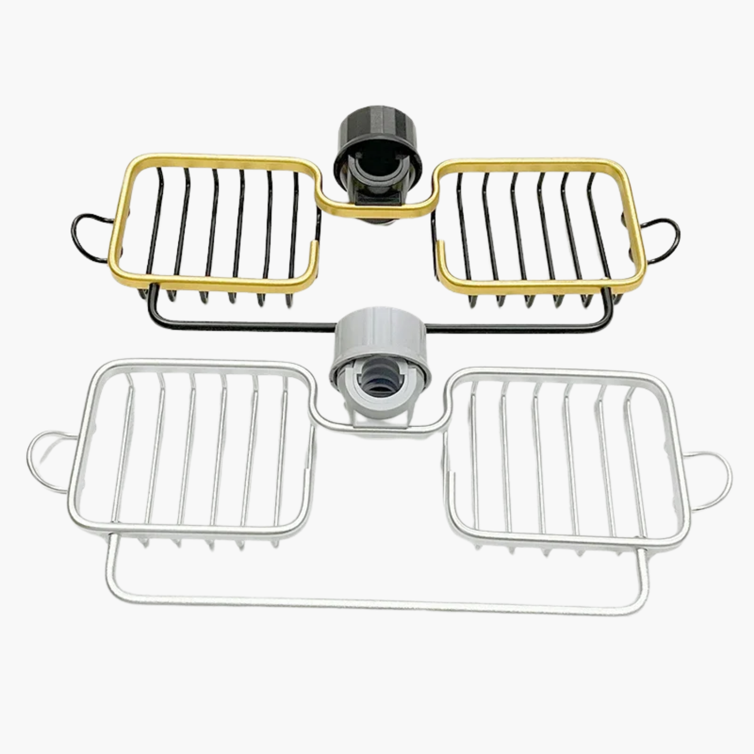 Panier porte-savon douche premium en situation - installation murale et utilisation pratique