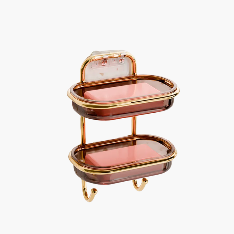 Panier porte-savon suspendu premium drainage optimal - Accessoire douche moderne pratique organisation verticale