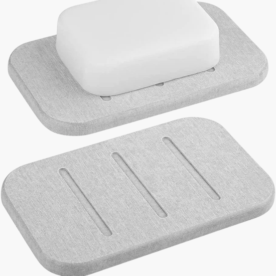 Porte-savon absorbant innovant technologie anti-humidité premium - design minimaliste salle de bain moderne