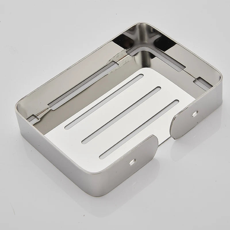 Porte-savon acier inoxydable qualité marine 316L - Accessoire salle de bain moderne anti-corrosion finition brossée
