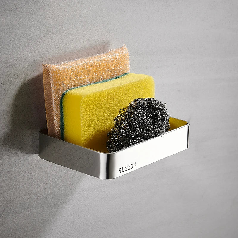 Porte-savon acier inoxydable qualité marine 316L - Accessoire salle de bain moderne anti-corrosion finition brossée
