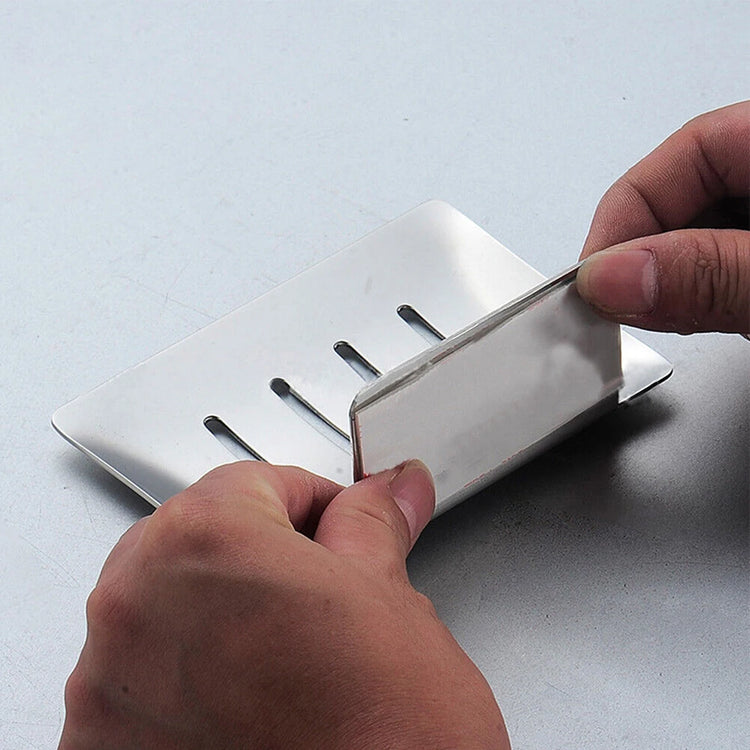 Porte-savon adhésif installation instantanée sans outils repositionnable réutilisable salle de bain
