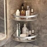 Porte-savon angle douche design compact fonctionnel - gain de place rangement discret coins perdus

