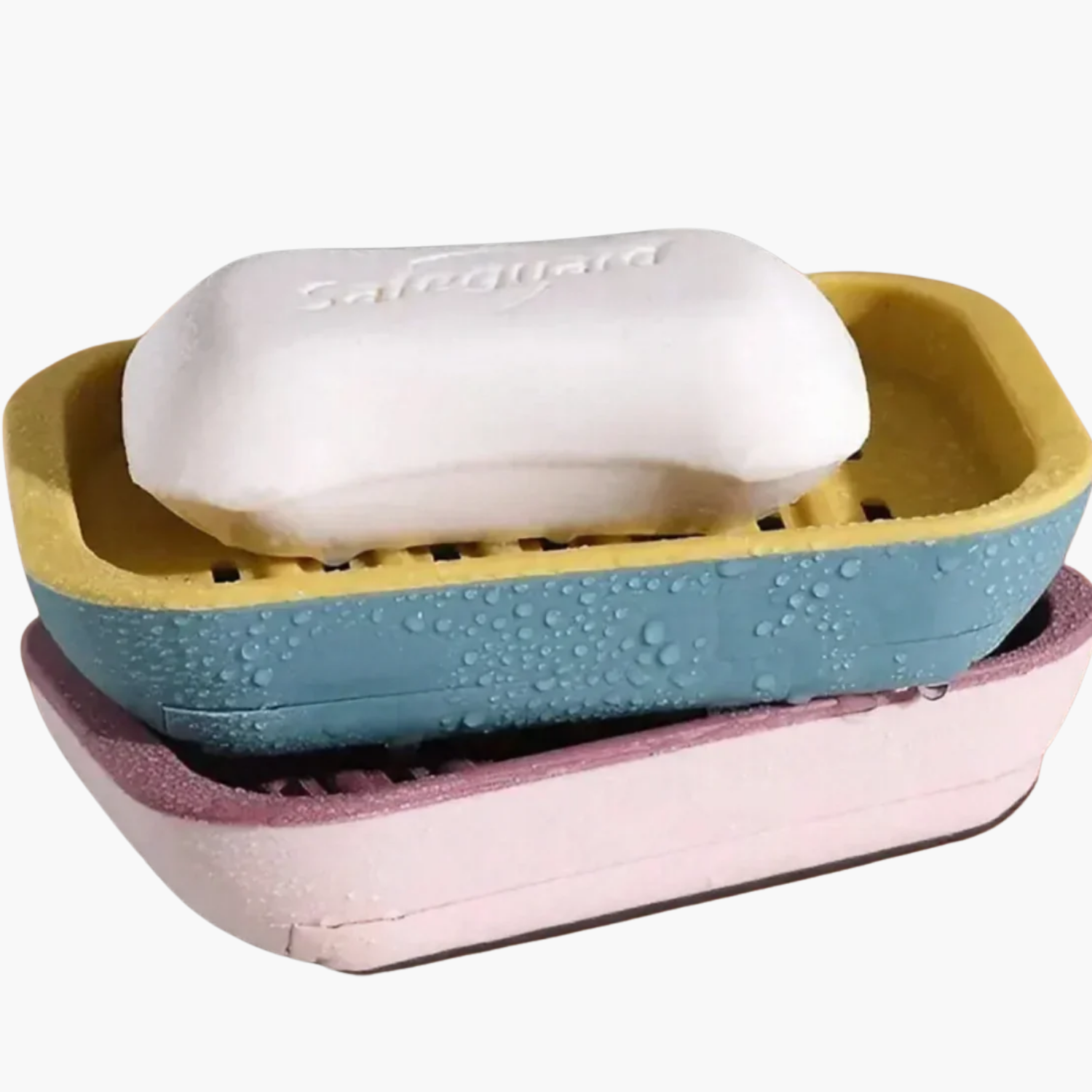 Porte-savon avec trou de drainage blanc - évacuation eau optimale salle de bain - design moderne antidérapant