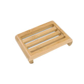 Porte-savon bambou design naturel zen - drainage rainures bambou écologique salle de bain
