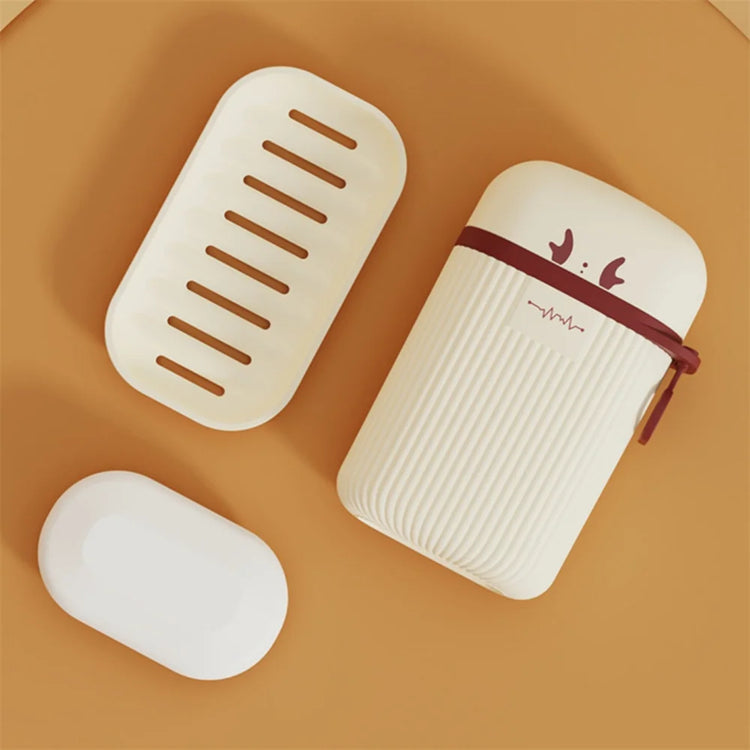 Porte-savon beige premium lignes épurées proportions harmonieuses surface lisse douce Le porte savon