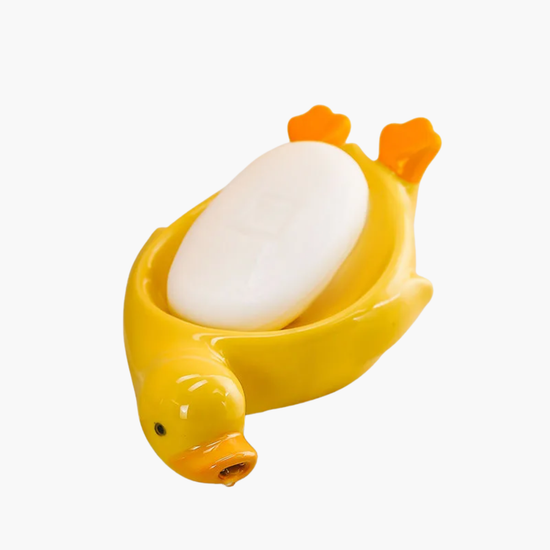 Porte-savon bleu canard premium couleur tendance - Accessoire salle de bain design moderne élégant