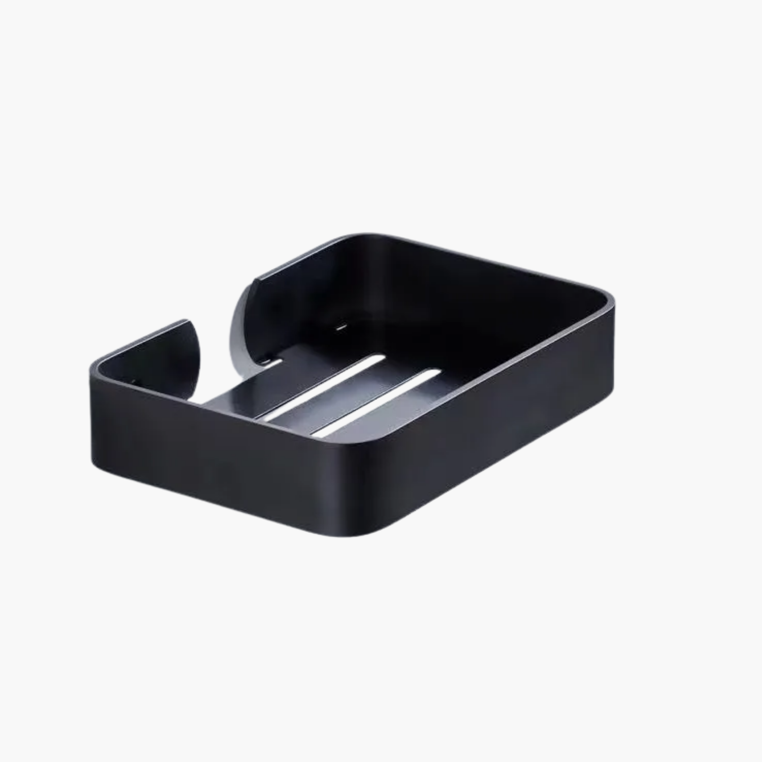 Porte-savon carré premium 13.5cm dimensions optimales design contemporain antidérapant