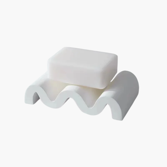 Porte-savon ciment industriel design béton brut 