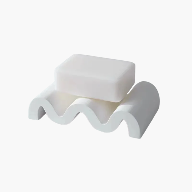 Porte-savon ciment industriel design béton brut 