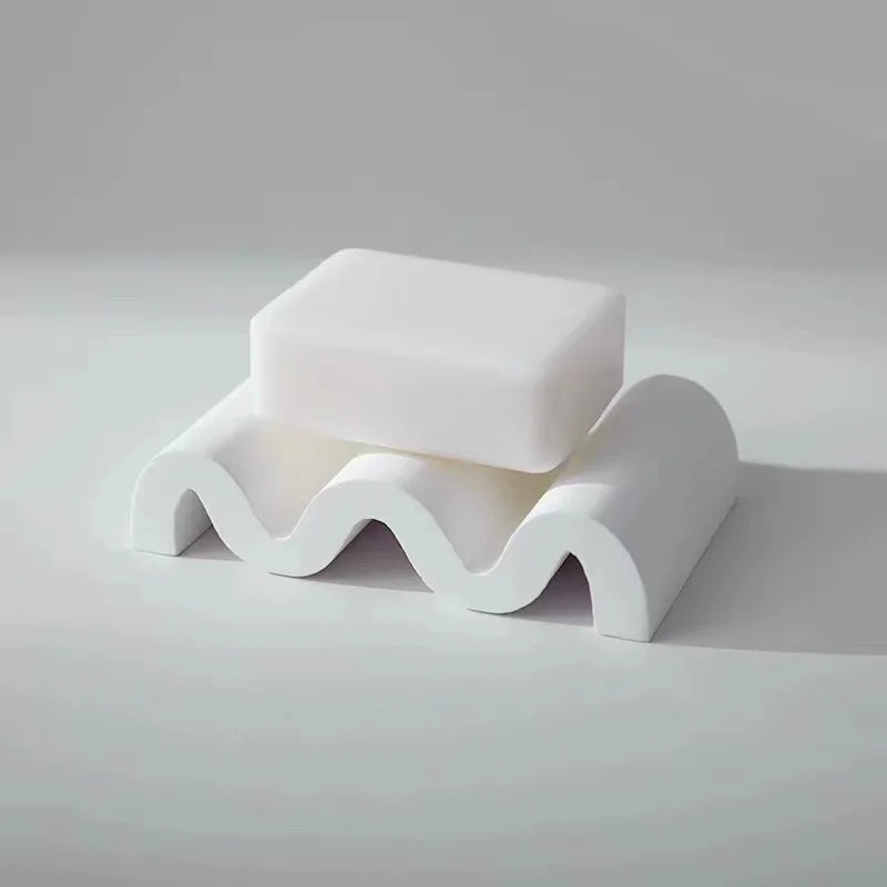 Porte-savon ciment industriel design béton brut 