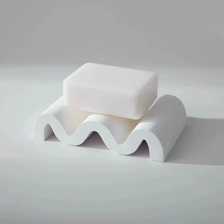 Porte-savon ciment industriel design béton brut 