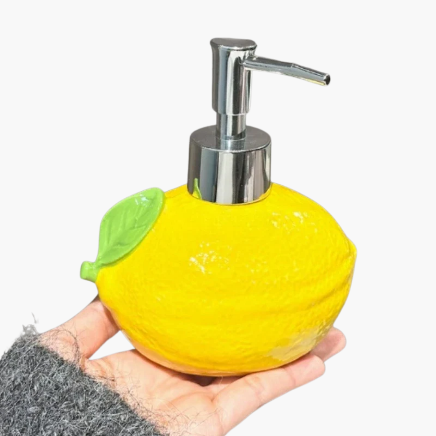 Porte-savon citron céramique premium vitaminé énergisant coloré fruité moderne jaune citron authentique chromothérapie salle de bain