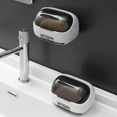 Porte-savon écologique fibres naturelles 100% biodégradables - design responsable texture évacuation humidité
