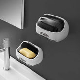 Porte-savon écologique premium matériaux durables naturels - 187g fibres biodégradables antibactérien antidérapant
