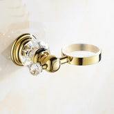 Porte-savon cristal transparent vue détaillée - Luxe brillant premium salle de bain élégant raffiné noble
