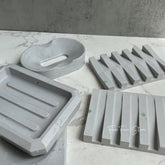 Porte-savon décoratif design premium vue détaillée accessoire artistique sculptural moderne création contemporaine salle de bain
