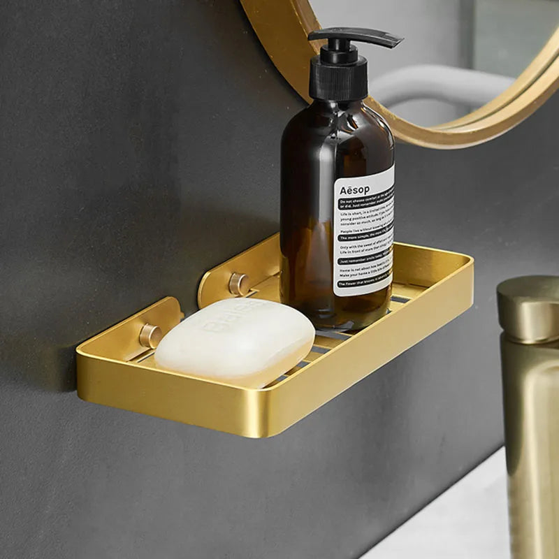 Porte-savon doré premium design luxueux lignes sculpturales proportions harmonieuses Le porte savon
