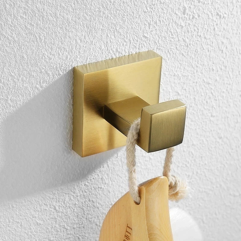 Porte-savon doré premium lignes épurées - finition brillante anti-ternissement luxe intemporel
