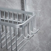 Porte-savon douche antidérapant surface texturée - Design moderne résistant humidité salle de bain
