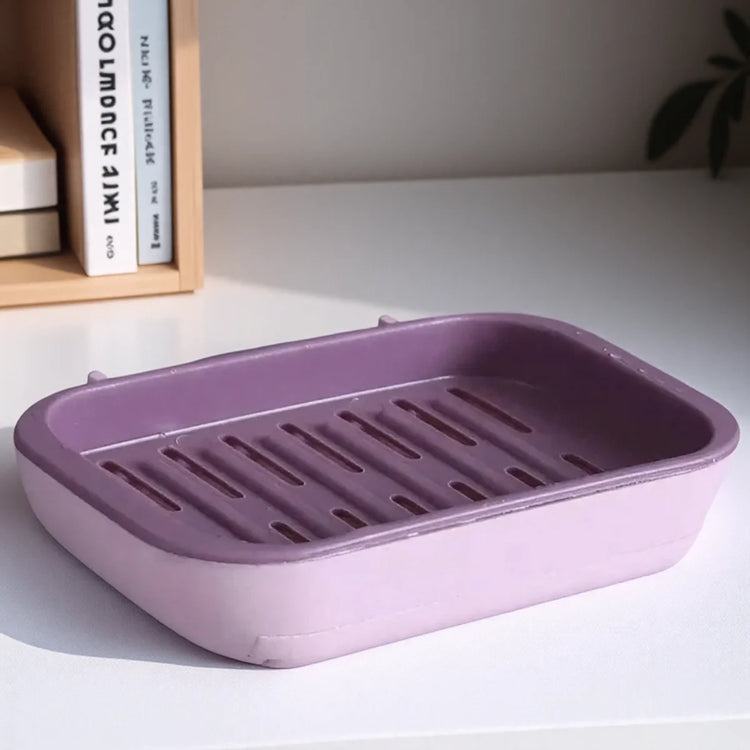 Porte-savon drainage innovant - système évacuation 360° - accessoire salle de bain premium hygiène optimale
