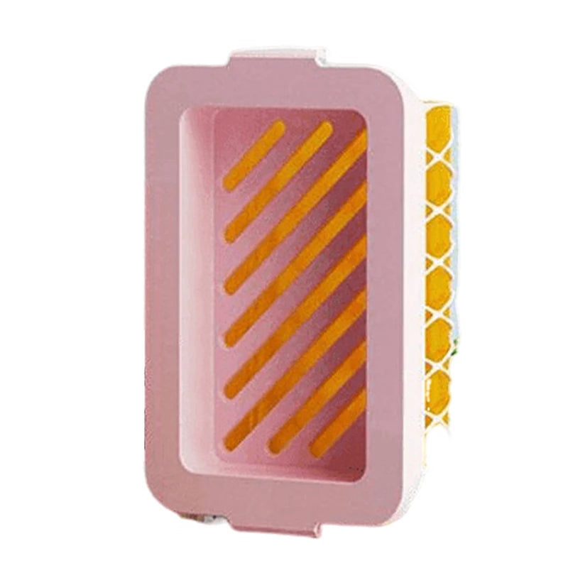 Porte-savon maille premium angle profil - Drainage optimal aéré moderne fonctionnel élégant salle de bain
