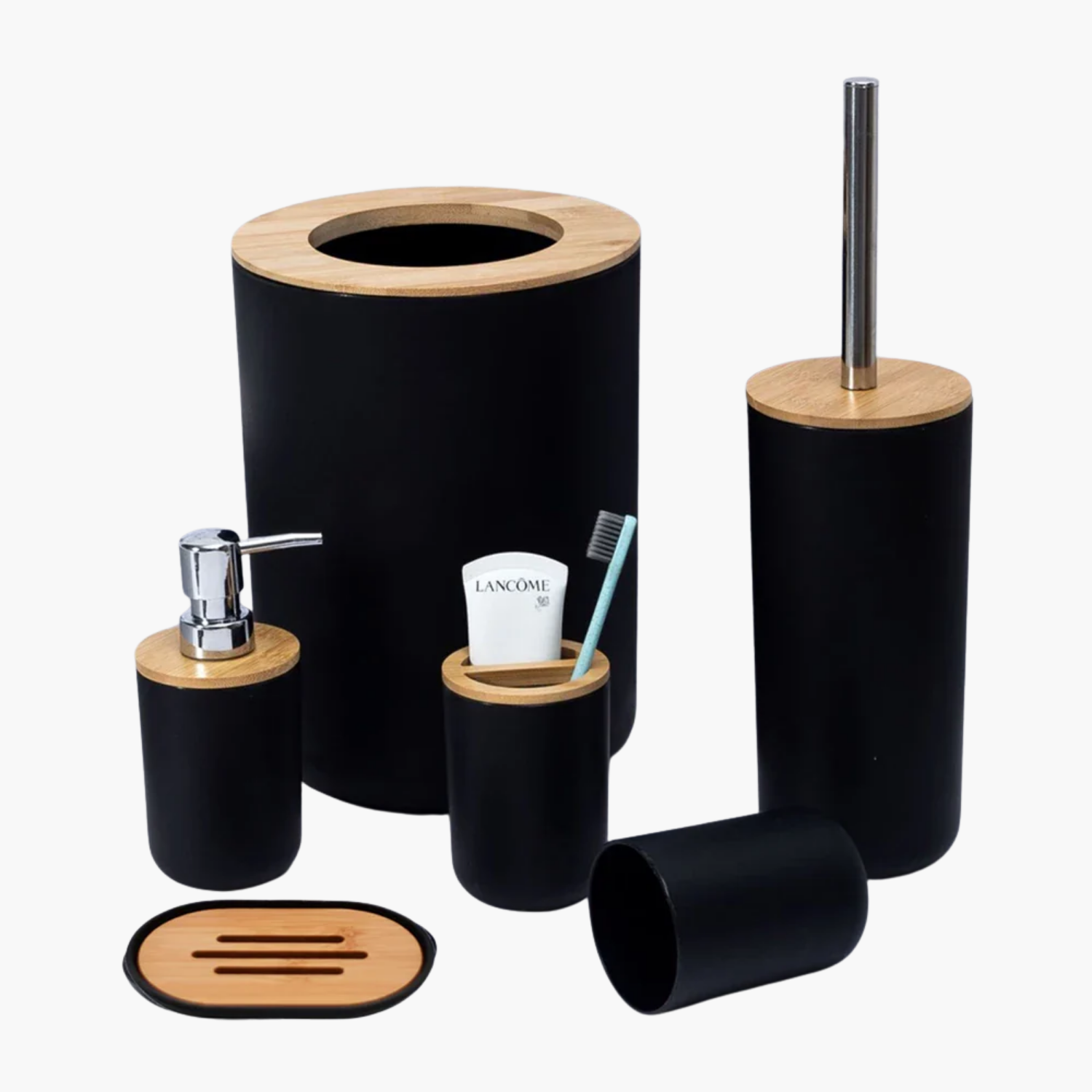 Porte-savon moderne avec compartiment brosse à dents - Design épuré pour salle de bain contemporaine