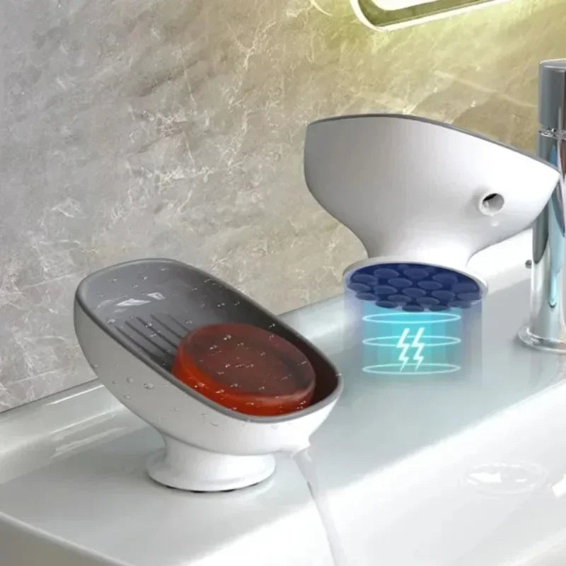 Porte-savon ovale premium design élégant arrondi moderne - courbes harmonieuses 70g salle de bain raffinée
