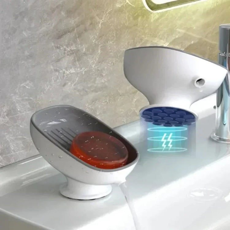 Porte-savon ovale premium design élégant arrondi moderne - courbes harmonieuses 70g salle de bain raffinée
