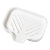 Porte-savon silicone noir design contemporain accessoire indispensable salle de bain
